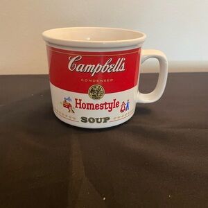 Red‎ and White Soup Mug